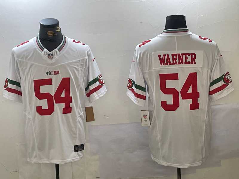 Men%27s San Francisco 49ers #54 Fred Warner White FUSE Mexico Vapor Limited Stitched Jersey Dzhi->san francisco 49ers->NFL Jersey